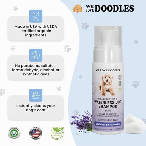 Waterless Dog Shampoo, No-Rinse Foam, Dry Shampoo for Dogs, Lavender, 7.1OZ - Image 2