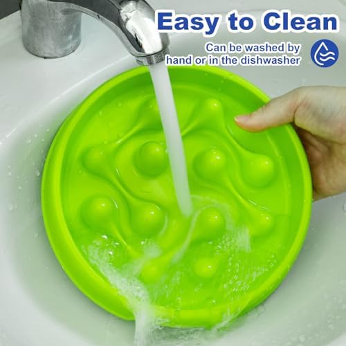 Slow Feeder Dog Bowls, Maze Dog Bowl Slow Feeder for Healthy Eating, Non-Slip Dog Food Bowl, Food-Grade Puppy Bowl, Slow Feeder Cat Bowl & Cat Food Bowl, Puzzle Dog Bowls for Small & Medium Pets - Image 5