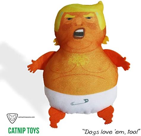Donny Doll - Baby Donald Trump Blimp Plush Doll - Catnip Trump Toy, Baby Trump. Novelty Toy/Balloon Protest/Cat Toy/Gag Gift; White Elephant; Christmas Shelf Elf - Image 3
