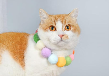 200pcs Cat Toy Ball Fun Colorful Plush Self Play Toys Pom Balls Shooting Interactive for Indoor Cats Enrichment Kittens Puff Ball Playing (Only 200 Pieces Balls)