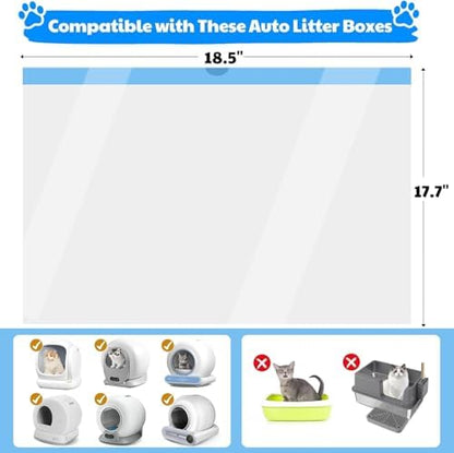 Automatic Cat Litter Box Liners-50 Counts Heavy-Duty Waste Bags - Image 5
