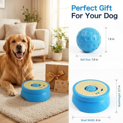 9oz Dog Lick Bowl with Rolling Ball, Twist-Lockable Dog Enrichment Toys - Image 6