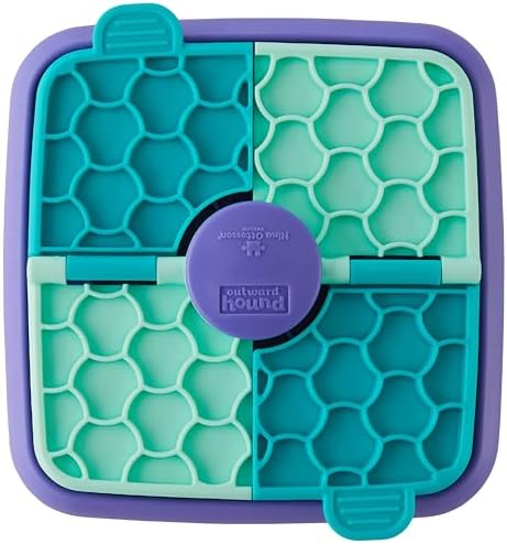 Outward Hound Nina Ottosson Lick N' Flip 3-in-1 Dog Toy Treat Puzzle, 7.4" by OutwardHound