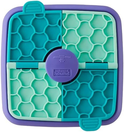 Outward Hound Nina Ottosson Lick N' Flip 3-in-1 Dog Toy Treat Puzzle, 7.4" by OutwardHound