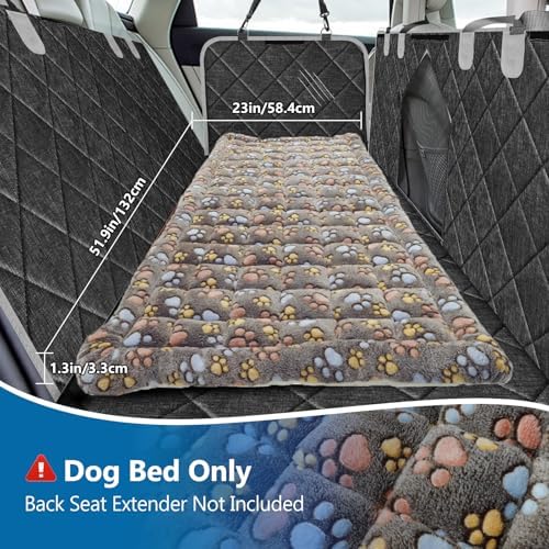 Thickened Dog Bed for Car Back Seat, Upgraded Bottom Non-Slip, Fits Hard Bottom car seat Cover for Dogs, Premium Mixed Color, Dog Car Seat Cover - Image 5