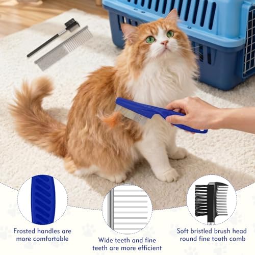 WRW Flea Combs for Dogs and Cats, Stainless Steel, 7 Pack - Image 4