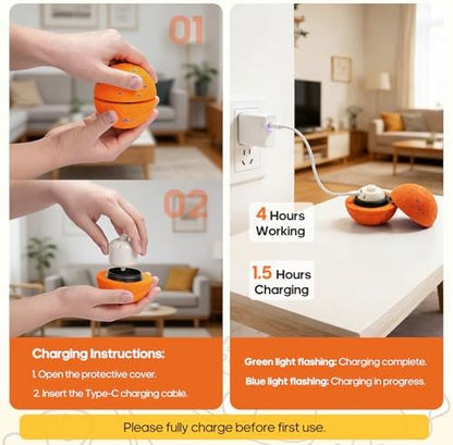 Interactive Dog Toys Ball with Chew-Resistant E-TPU Material, Smart Automatic Rolling Ball Toys for Small, Medium & Large Dogs, 2 Modes Rechargeable Moving Bouncing Dog Ball - Image 4