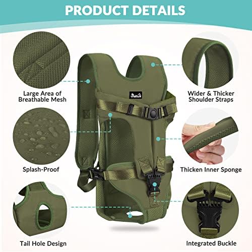 Lukovee Dog Backpack Carrier, Adjustable Front Carrier for Small Breeds - Image 3