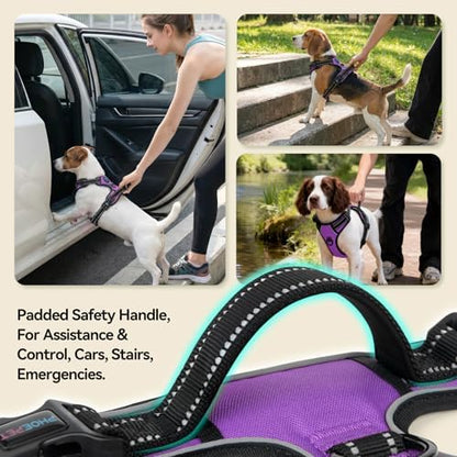 PHOEPET No Pull Dog Harnesses for Small Puppies Reflective Adjustable - Image 4