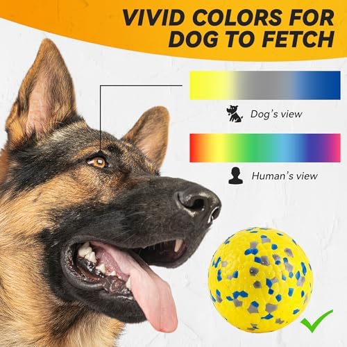 FUSOTO 2Pcs Dog Balls, Tennis Balls for Dog, Yellow - Image 5