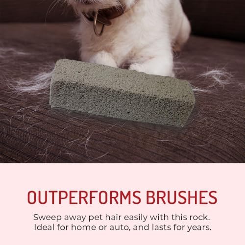 Pet Hair Remover Rock – 3 Pack Reusable Dog & Cat Hair Cleaner for Carpet, Upholstery & Auto Interiors – Easy Lint & Fur Removal Tool – No Roller or Brush - Image 5