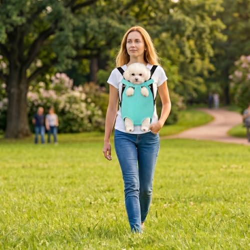 FEimaX Dog Carrier Backpack Pet Legs Out Front Cat Travel Bag, Adjustable Puppy Backpacks Carriers Hands-Free for Small Medium Dogs Cats Hiking Traveling Camping Daily Walking - Image 7