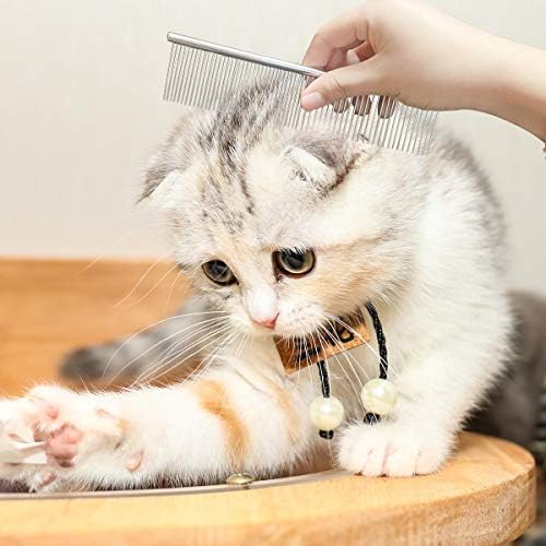 Stainless Steel Pet Grooming Comb with Rounded Ends - Professional Tool for Long and Short-Haired Dogs, Cats and Greyhounds - Image 5