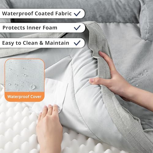 Dog Bed for Extra Large Dogs, 44-Inch Orthopedic XL Waterproof Pet Beds - Image 7