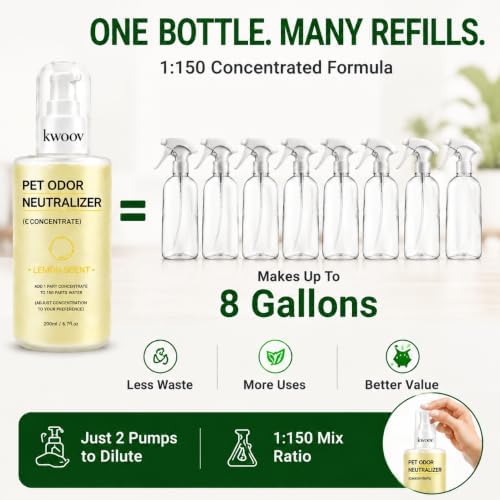 Pet Odor Eliminator Bio-Enzyme Concentrate Refill, Makes 8 Gal - Image 2