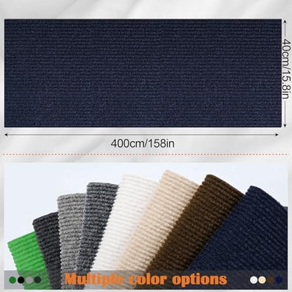 Cat Scratch Furniture Protector - 158" x 15.8" Trimmable Self-Adhesive Cats Claws Scratch Pads, DIY Cat Climbing Couch Protector for Scratch Post Cat Tree Replacement Indoor (Dark Blue) - Image 2