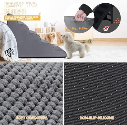 Topmart Dog Stairs for Small Dogs, 5-Step,22.5”H - Image 6