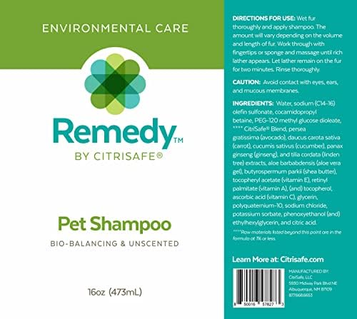 Remedy Pet Shampoo with Shea Moisture - All Natural, Dry Skin and Itch Relief - Cleans, Deodorizes and Conditions - 16oz - Image 2
