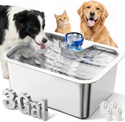 PETNF Dog Water Fountain Pump Replacement for Stainless Steel Large Dog Fountain, Compatible with D2341/D2419/D2223/D2322 Models, Ultra Quiet & Long Lifespan - Image 5