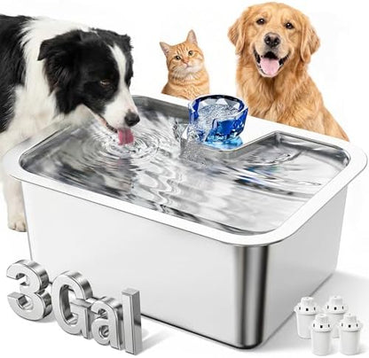 PETNF Dog Water Fountain Pump Replacement for Stainless Steel Large Dog Fountain, Compatible with D2341/D2419/D2223/D2322 Models, Ultra Quiet & Long Lifespan - Image 5