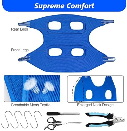 Ateson Pet Grooming Hammock, Dog Grooming Harness for Nail Trimming, Size S - Image 6