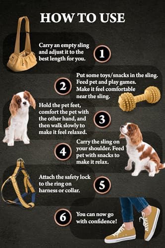 Noah & Paw Dog Sling Carrier for Small Dogs 5-18lb, Dog Sling for Small Dogs and Cats, Dog Carrier with Adjustable Padded Strap, Vegan Leather Lined with Fur, Double Safety Feature, Machine Washable - Image 6