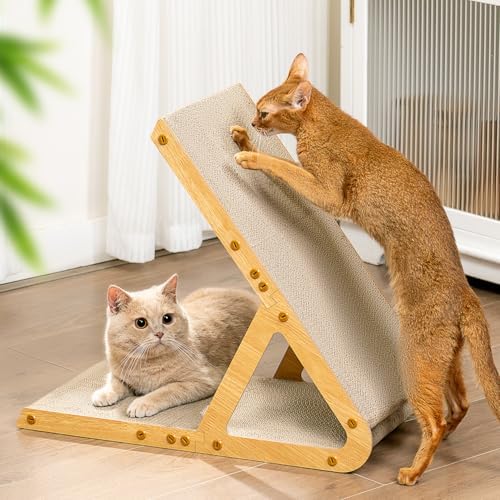 Conlun Vertical Cat Scratcher | A-Frame Scratching Pad | Medium by Conlun