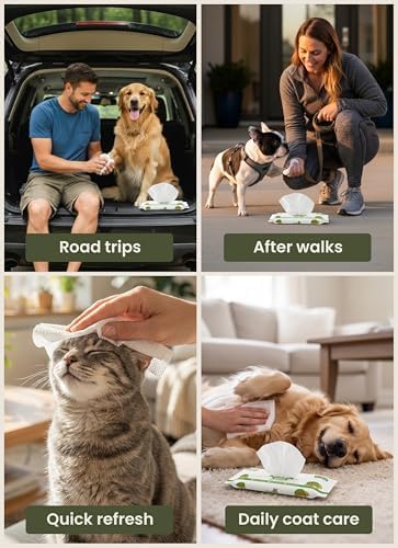 Pogi’s Dog Wipes – Hypoallergenic Pet Wipes for Paws, Body & Butt – Cleaning & Hydrating, Fragrance Free, 240 Count - Image 4