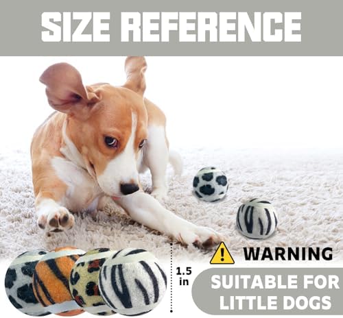 X-Small Dog Tennis Balls Dog Toys Ball 1.5" Pack of 12, Fit Ball Launchers - Image 2