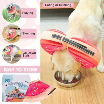 BEAUTYZOO Dog Cone Collar Alternative After Surgery,Pet Neck Donut E‑Collar - Image 4