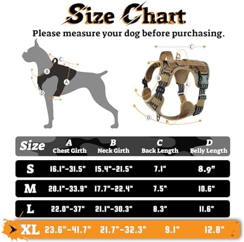 rabbitgoo Tactical Dog Harness for Large Dogs, No Pull Service Pet Vest - Image 3