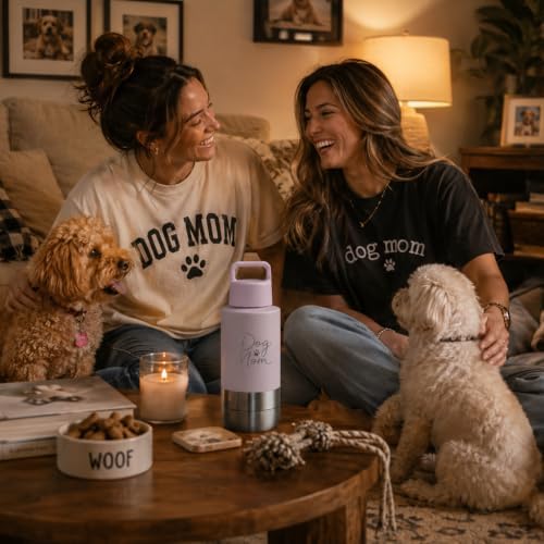 KEWIXY 3 in 1 Insulated Dog Water Bottle with Detachable Bowls for Travel - Image 2
