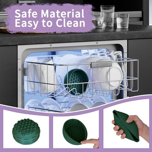 Deep Green Slow Feeder Dog Bowl for Large Breed & Puppies - Prevents Bloat & Improves Digestion - Non-Slip Dog Puzzle Toy with Suction, Made of Food-Grade Silicone(Only for Small Dogs) - Image 6