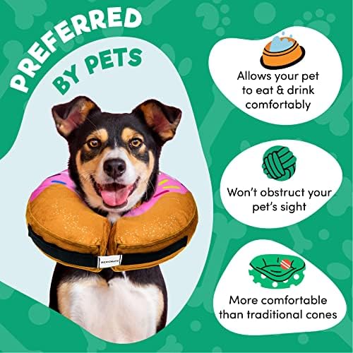 BENCMATE Inflatable Dog Cone Collar Alternative After Surgery Medium - Image 3