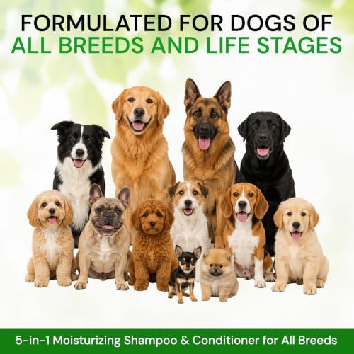 All Stages Dog Grooming Natural Dog Shampoo and Conditioner with Aloe Vera, pH balanced Shampoo for Dogs, Tear-Free, Moisturizing Dog Shampoo for Sensitive Skin - 26.4 Oz - Image 5
