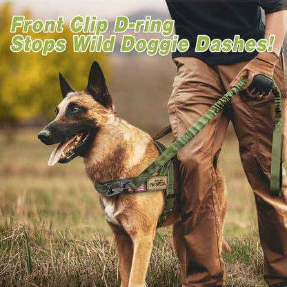Forestpaw No Pull Dog Harness with Large Handle,Comfortable,XL,Green - Image 2