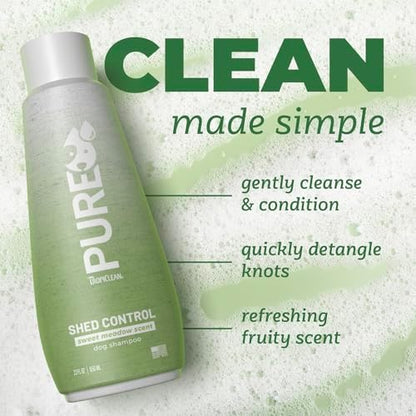TropiClean Pure Deshedding Dog Shampoo, Sweet Meadow Scent, 22oz - Image 4