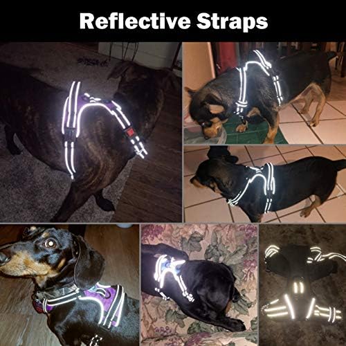 PHOEPET No Pull Dog Harness Medium Reflective Front Clip Vest with Handle - Image 5