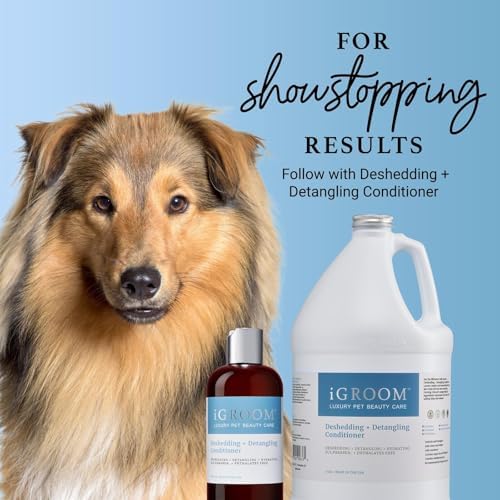 iGroom Deshedding & Detangling Dog Shampoo, Luxury Pet Beauty Care, Loosen Tangles + Unwanted Undercoat, Adds Shine + Volume, Made in USA (16 OZ) - Image 6