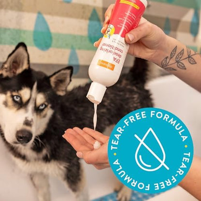 Essential Fatty Acid (EFA) Shampoo and Conditioner for Pets – 12oz Deodorizing Cherry Blossom Scent | Soothing for Dogs and Cats Rich with Moisturizing Emollients | Tearless, Soapless - Image 5