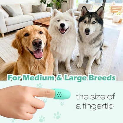 3pcs Dog Finger Toothbrush, Cat Chin Brush with Food-Grade Silicone, Dog Tooth Brushing Kit, Silicone Cleaning Brush for Pet Dental Care - Image 2