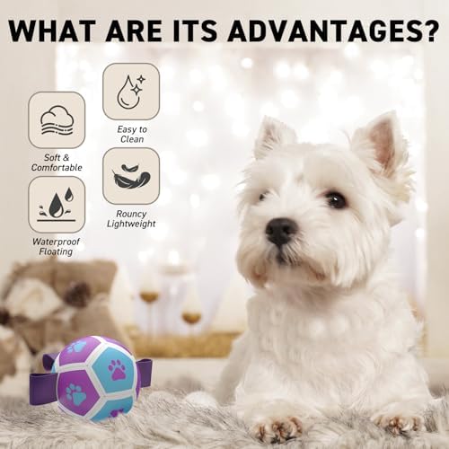 QDAN Small Dog Toys, Puppy Balls, Dog Balls with Straps for Small Breed - Image 5