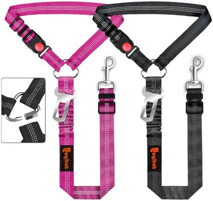 Laqibak Removable Dog Seat Belt Harness for Car, 3 in 1 Pet Seatbelt Leash by laqibakProductcollection