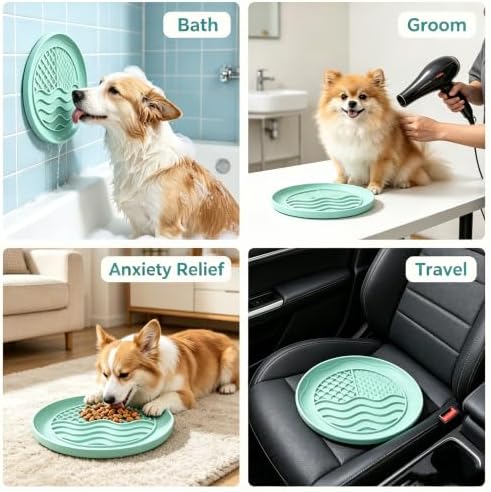1pc Lick Mat for Dogs Cats with 4 Suction Cups & Fish Scale - Image 3