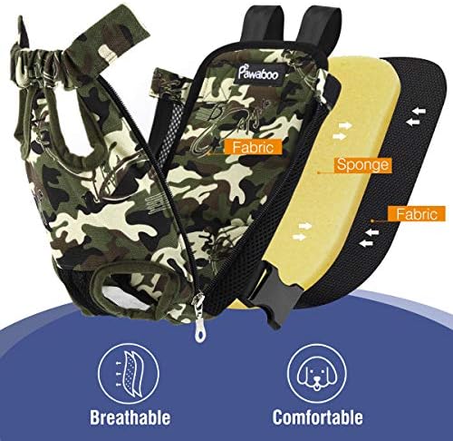 Pawaboo Pet Front Carrier Backpack for Small Medium Dogs - Image 5