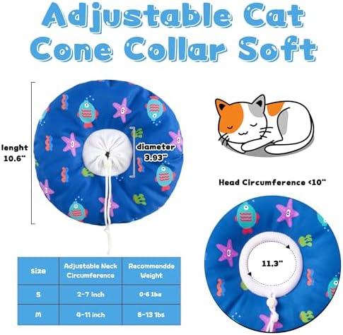 Soft Cat Cone, Medium Waterproof Cat Recovery Collar - Image 6