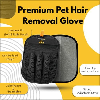 Pet Hair Removal Glove – Reusable Pet Hair Remover for Couch, Clothes, Car & Laundry | Works on Dogs & Cats | Multi-Surface Pet Hair Removal Tool - Image 3