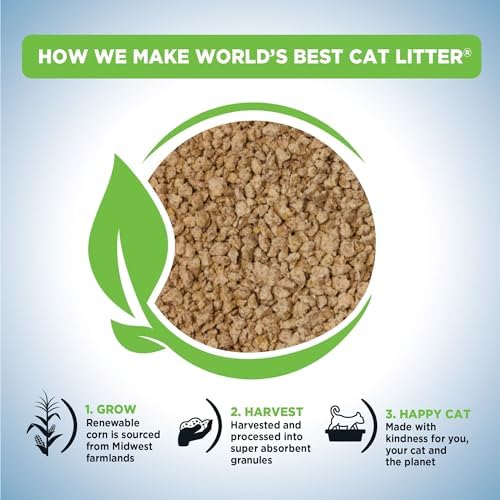 World's Best Cat Litter, Poop Fighter, Urine & Poop Odor Defense, 32 lb Bag - Image 3