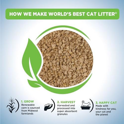 World's Best Cat Litter, Poop Fighter, Urine & Poop Odor Defense, 32 lb Bag - Image 3