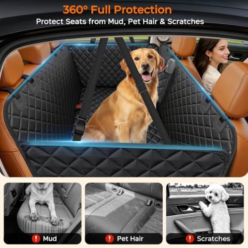 URPOWER XL Dog Seat Cover for Full-Size Truck Back Seat, Waterproof Hammock - Image 2